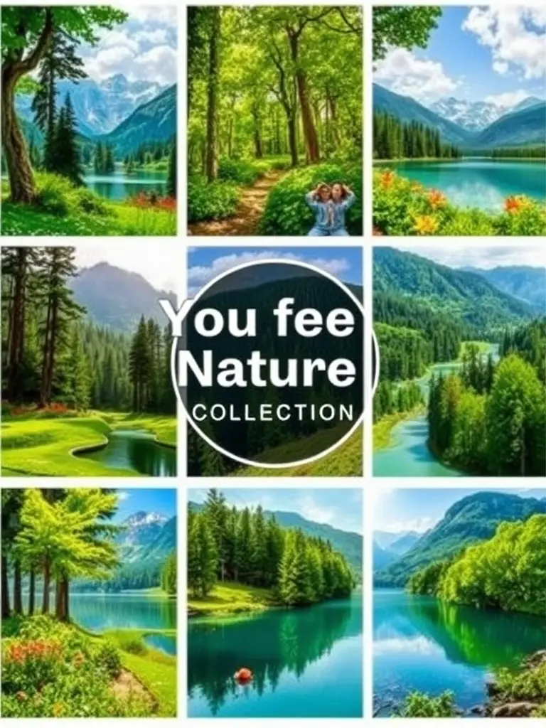 A collection of royalty-free nature images, ideal for use as backgrounds or visual elements in church presentations.